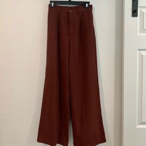Wide Leg Brown Pants